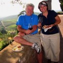 A Picnic Overlooking Vineyard in Tuscany